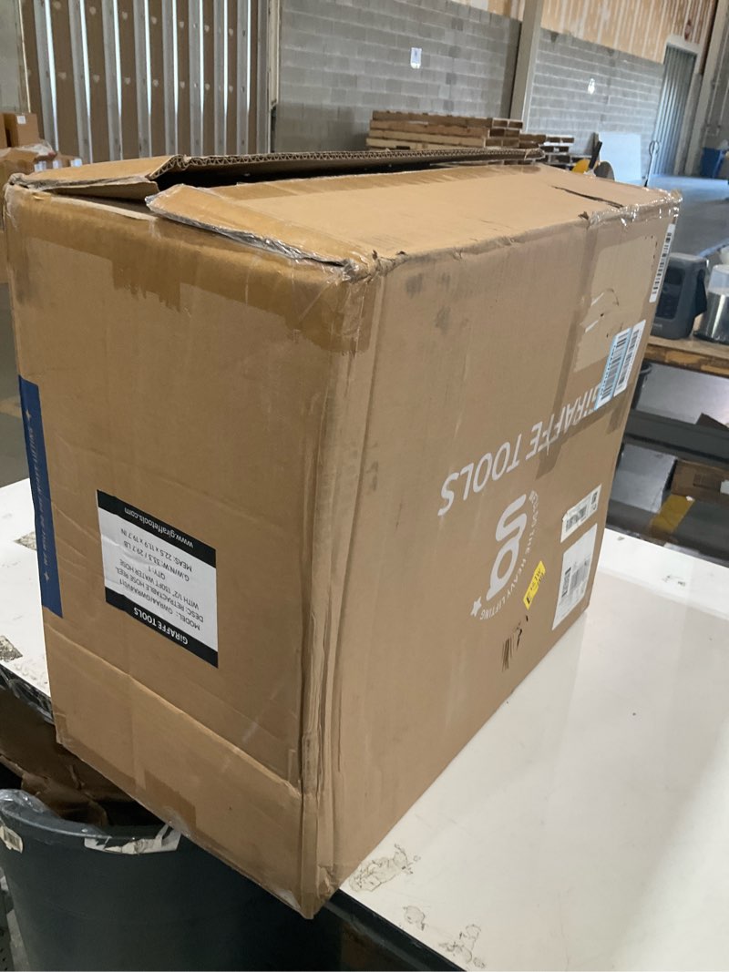 Condition photo showing Good Condition for giraffe tools retractable garden hose reel 1/2 inch x 130 ft, super heavy duty, any length lock, slow return system, wall mounted and 180 deg swivel bracket 1/ 2"130 ft