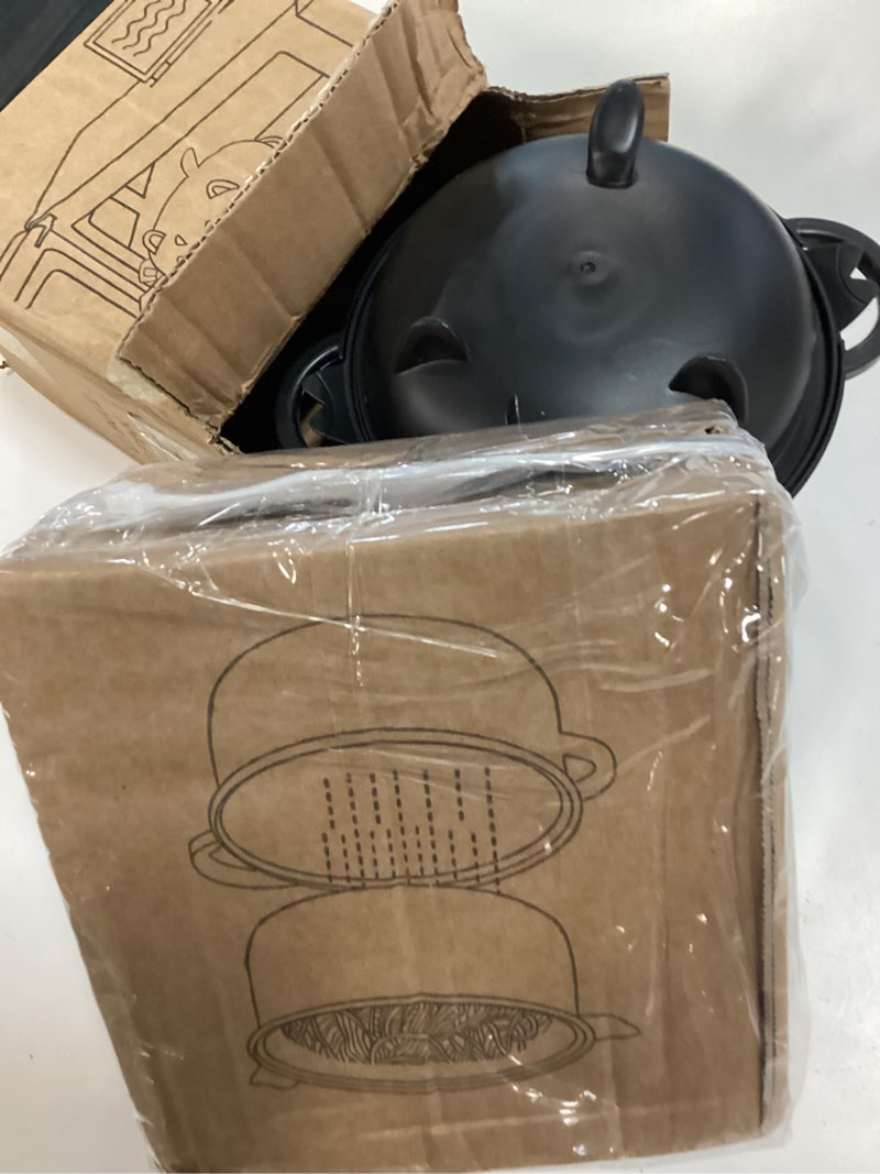 Condition photo showing New/Like New for 2 set large 45oz cute ramen bowl set microwavable pig ramen noodle cooker wheat straw bowl with strainer lid spoon chopsticks fork back to school gift for dorm college (black,dark green) black,dark green 2