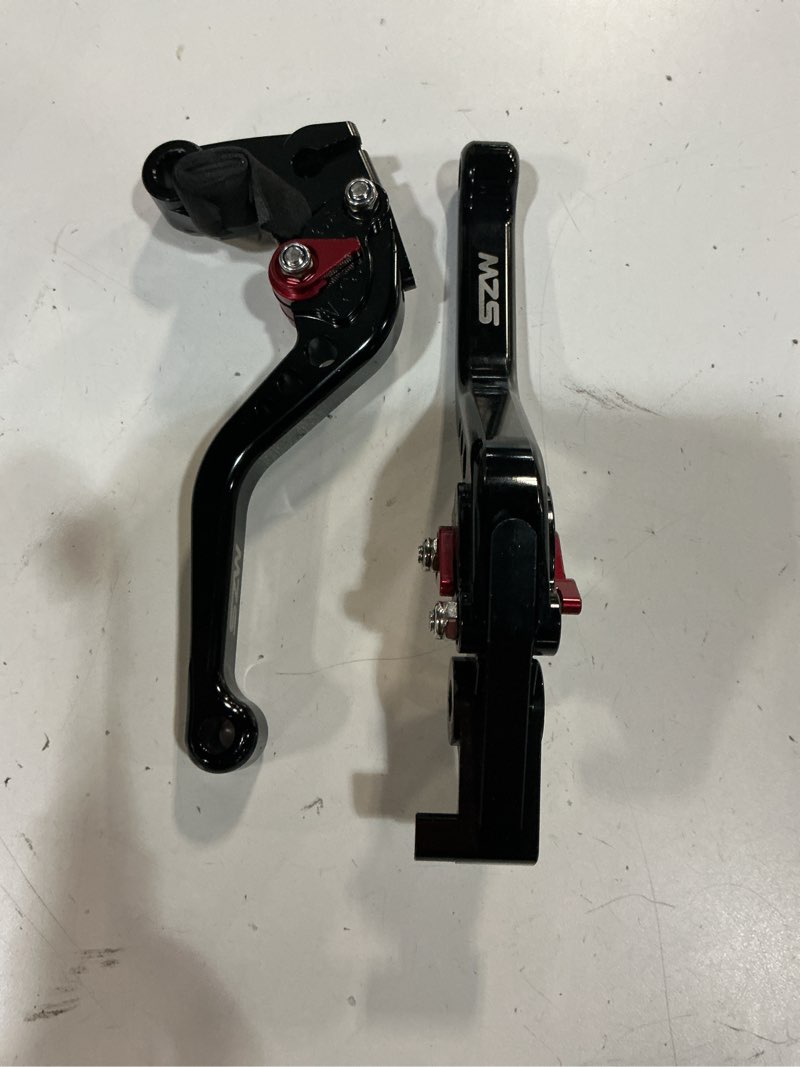 Condition photo showing Good Condition for mzs black motorcycle brake clutch levers adjustable short compatible with grom msx125 14-26 / cbr500r cb500f cb500x 13-21 / monkey 18-25 / cb300r 18-25 / cbr300r cb300f 14-22 / cbr250r 11-15 black grom/cbr250r/cbr300r/cbr500r/cb500f