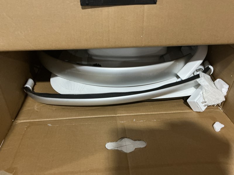 Condition photo showing As Is for uppababy mamaroo smart swing – customizable soothing modes with motionsync technology – infant recline + bluetooth enabled – included newborn insert – charlie (sand mélange)