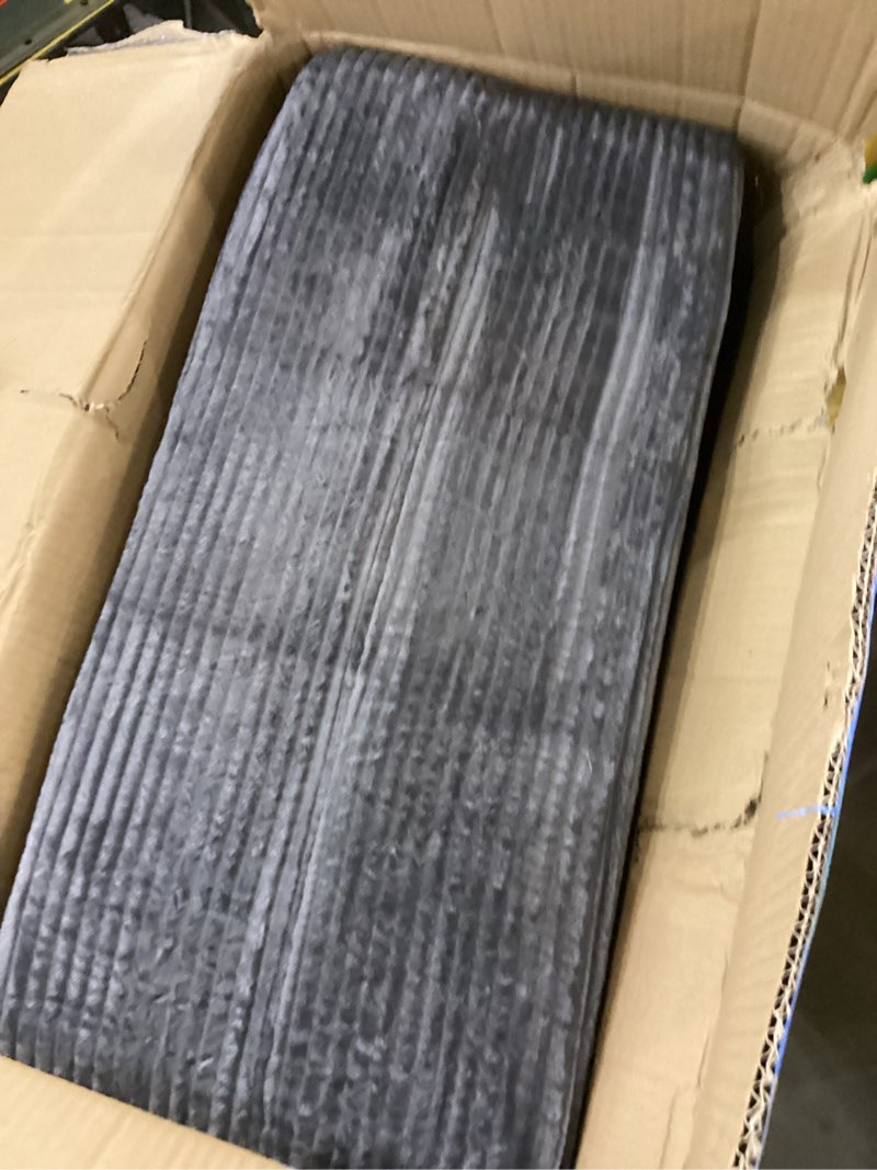 Condition photo showing Good Condition for MeMoreCool Boneless Folding Sofa Bed Single, Corduroy Convertible Sleeper Chair, Foldable Foam Mattress Chair, Comfy Fold?Out Futon Couch Bed, Small Floor Sofa Couch for Living?Room Guest Dark Grey (Compact) Single Sofa Bed