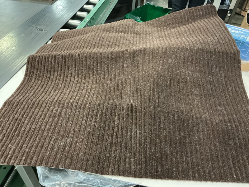 Condition photo showing Good Condition for Non-Slip Carpet Stair Tread Mat 31\" x 31\" Landing Rug-Matching Mat Non-Skid Safety Rug Slip Resistant,Brown 2'7\" x 2'7\" (Rectangular) Brown 1