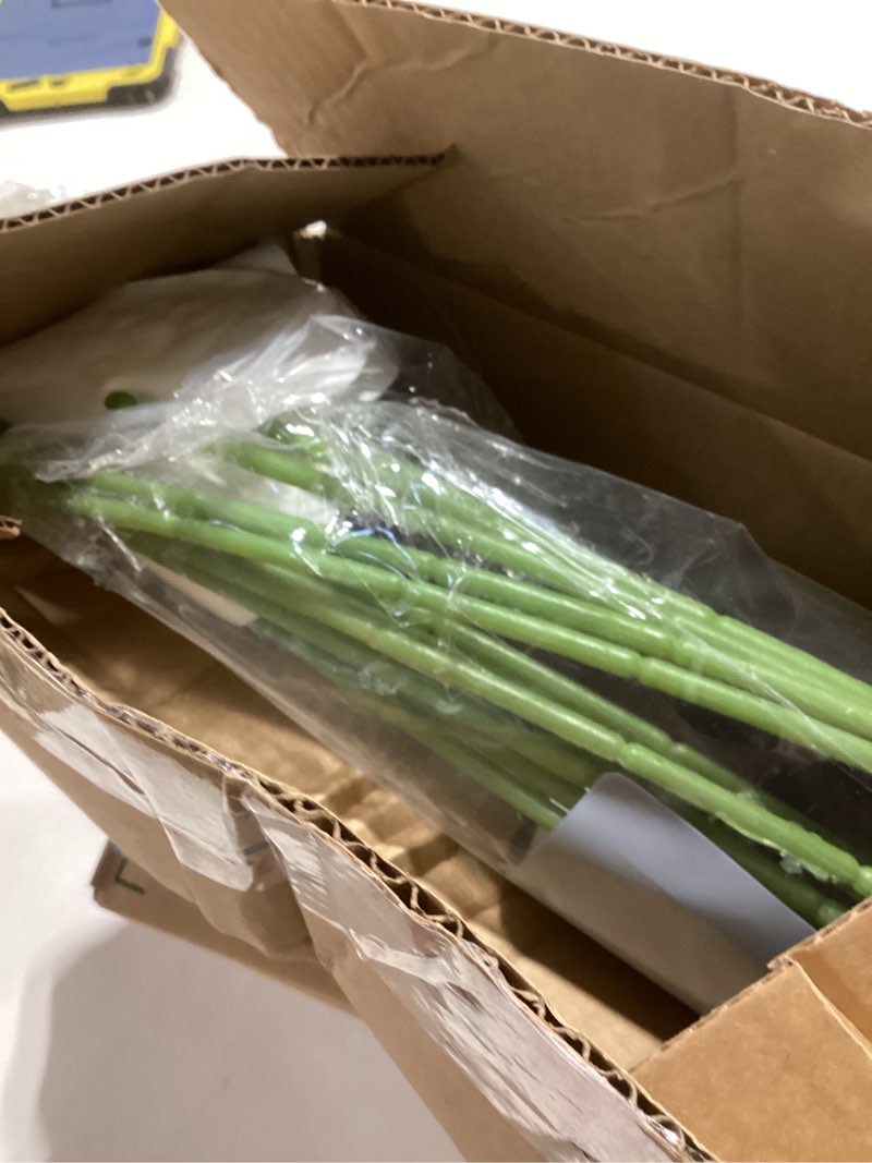 Condition photo showing Good Condition for Hanaive 20 Pcs Artificial Anthurium Flowers 23.6 Inch Fake Anthurium Flowers for DIY Vase Bouquets Centerpiece Arrangements Wedding Bridal Shower Party Home Decor(White)