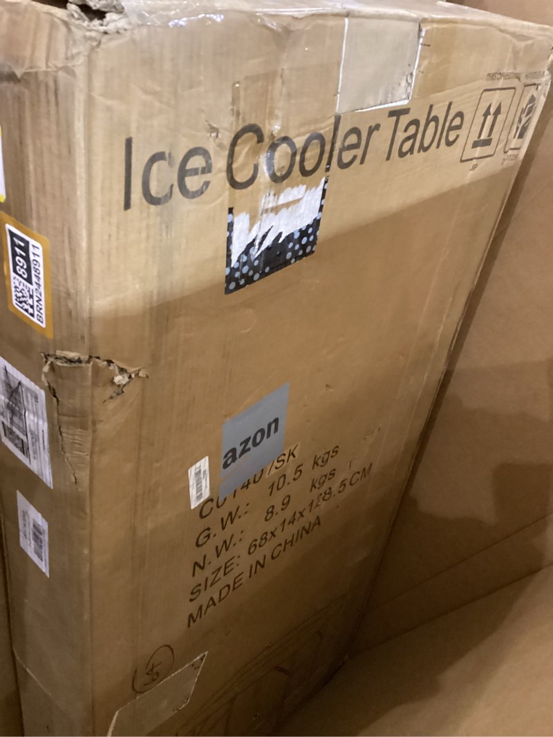 Ice cooler table 