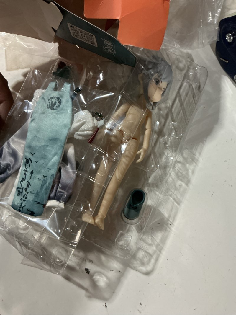 Condition photo showing Good Condition for calembou bjd blind box, cute nagi tread the wind chant series ball jointed doll blind box, 8 inches dress up doll with joints, collectable action figure for birthday gifts