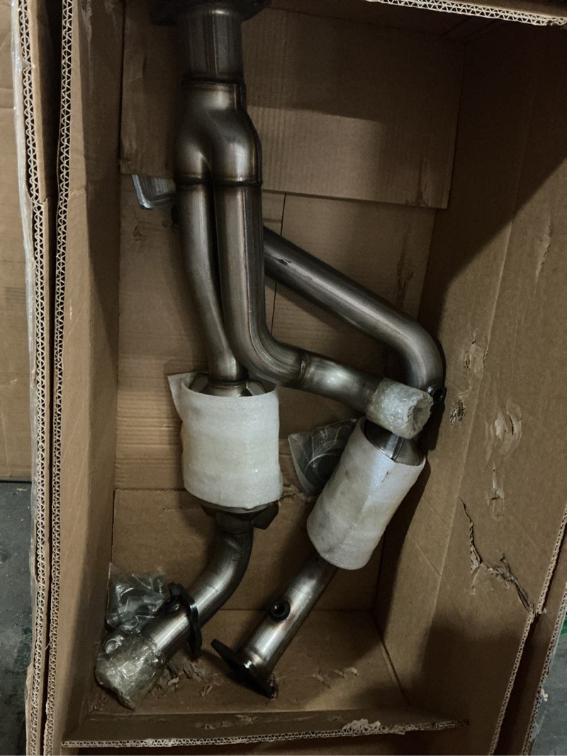 Condition photo showing As Is for catalytic converters for kia sorento rear underbody...