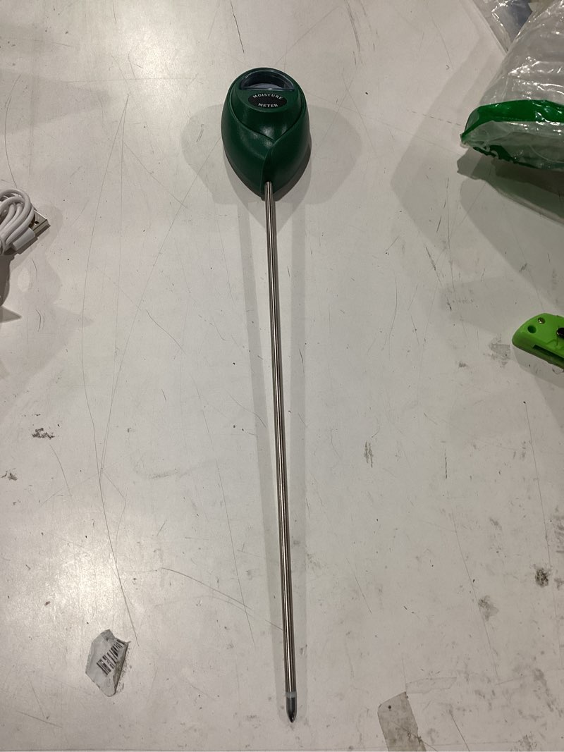 Condition photo showing New/Like New for xlux long probe deep use soil moisture meter, water monitor indicator sensor, hygrometer for outdoor indoor large pot plants, flower, gardening, farming 1 40cm