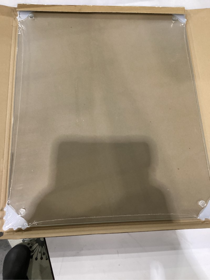 Condition photo showing Good Condition for tempered glass cutting board for kitchen, 16 x 20 inch clear cutting board with non-slip feet for countertop, dishwasher safe, rounded corner board, shatter, heat & scratch resistant-clear 20"l x 16"w