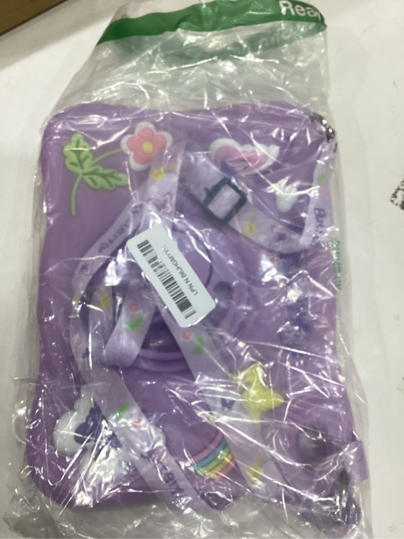 Condition photo showing Good Condition for Kidcube for iPad 10th Generation Case 10.9 Inch 2022, for iPad A16 Case 11th Generation 2025 - Girls Cute Kawaii Girly 3D Purple Butterfly Design Cover with Rotating Stand & Strap Unique Silicone Purple for iPad 10th/for iPad (A16) 11th