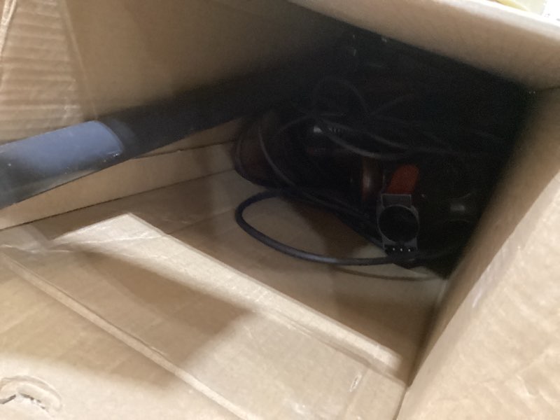 Condition photo showing As Is for shark rocket ultra-light corded bagless vacuum for carpet and hard floor cleaning with swivel steering (hv301), gray/orange