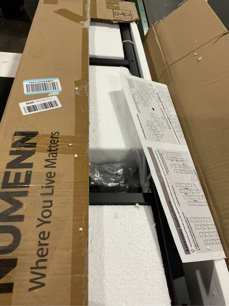 Condition photo showing New/Like New for NUMENN Triple Column 4 Tier Bookshelf, Bookcase with 11 Open Display Shelves, Adjustable Rustic Industrial Style Book Shelves, Modern Bookshelves for Bedroom, Living Room and Home Office, Black Black 4 Tier(Regular)