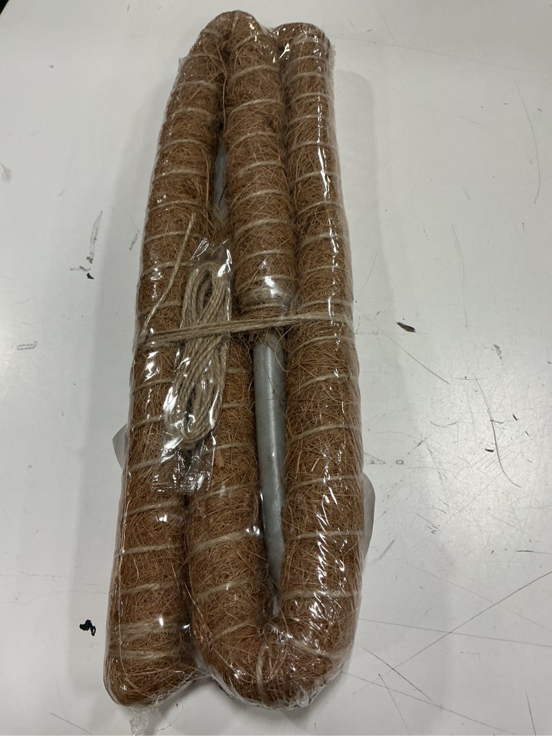 Condition photo showing Good Condition for 60cm tall moss poles,bendable plant poles for climbing plants?bendable plant sticks support,plant stakes for indoor plants,coco coir plant support,monstera moss for climbing plants growth