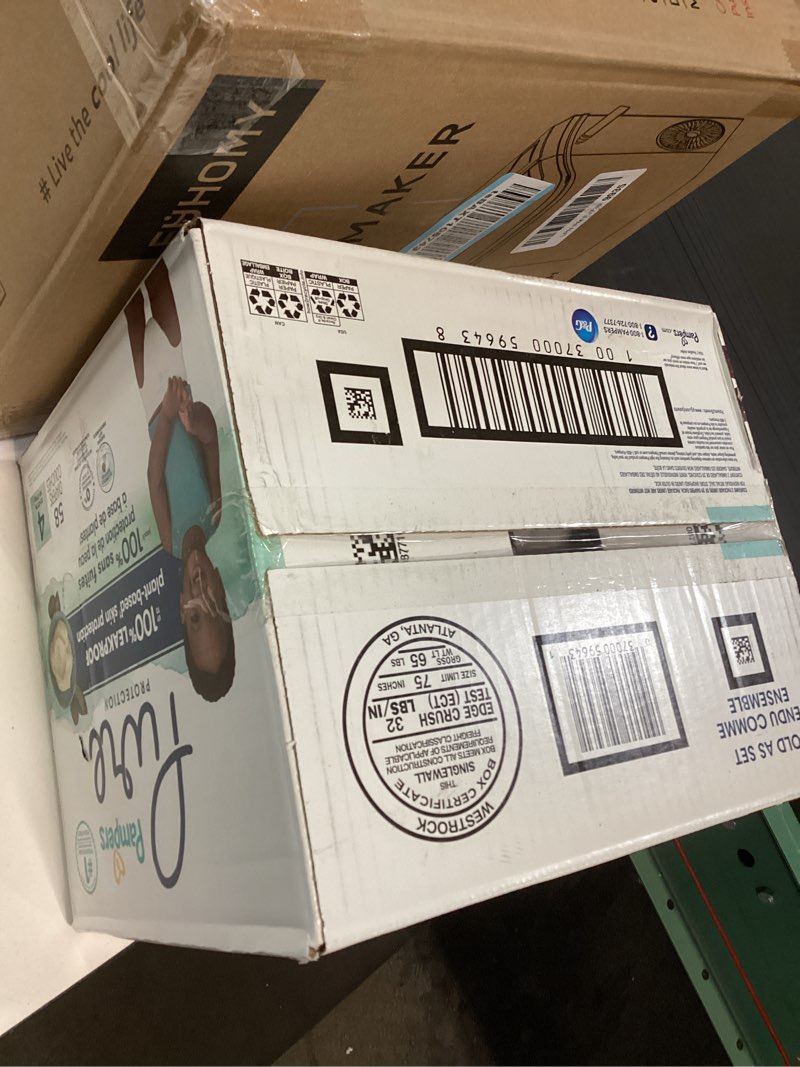 Condition photo showing New/Like New for Pampers Pure Protection Baby Diapers, Size 4 (22-37 lbs), 58 Count, Up to 100% Leakproof, Premium Plant-based Skin Protection, Hypoallergenic Soft Diapers Size 4 58
