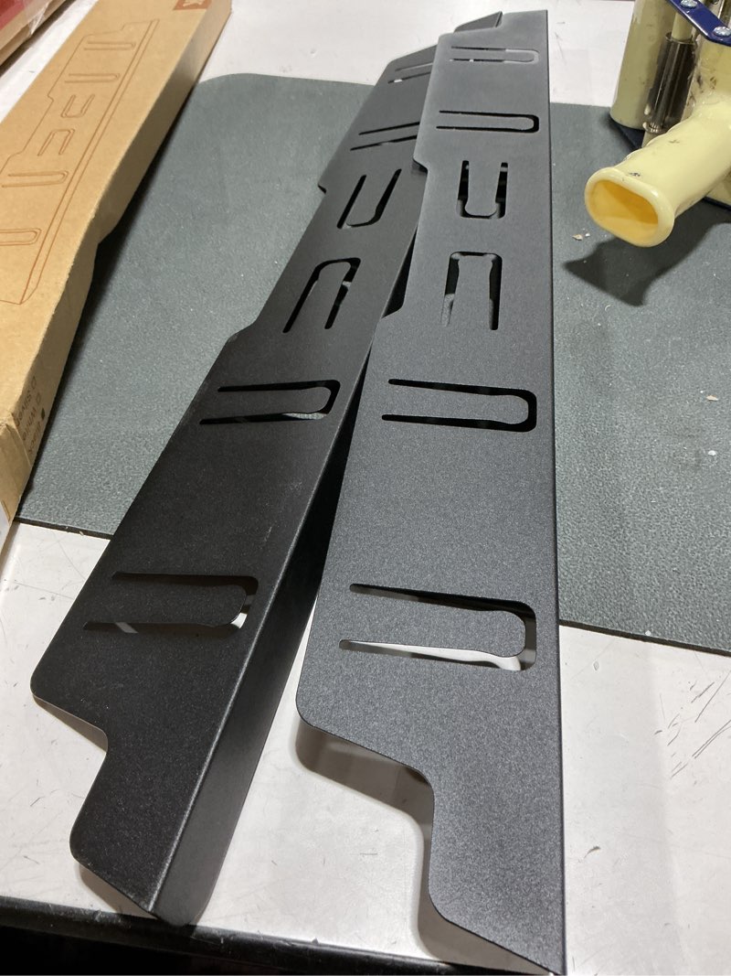 Condition photo showing New/Like New for stainless steel stove gap covers - oven gap filler kit 25.4" between stove & counter top - heat resistant slide-in range trim guard for seamless kitchen accessories easy clean 25.4" black