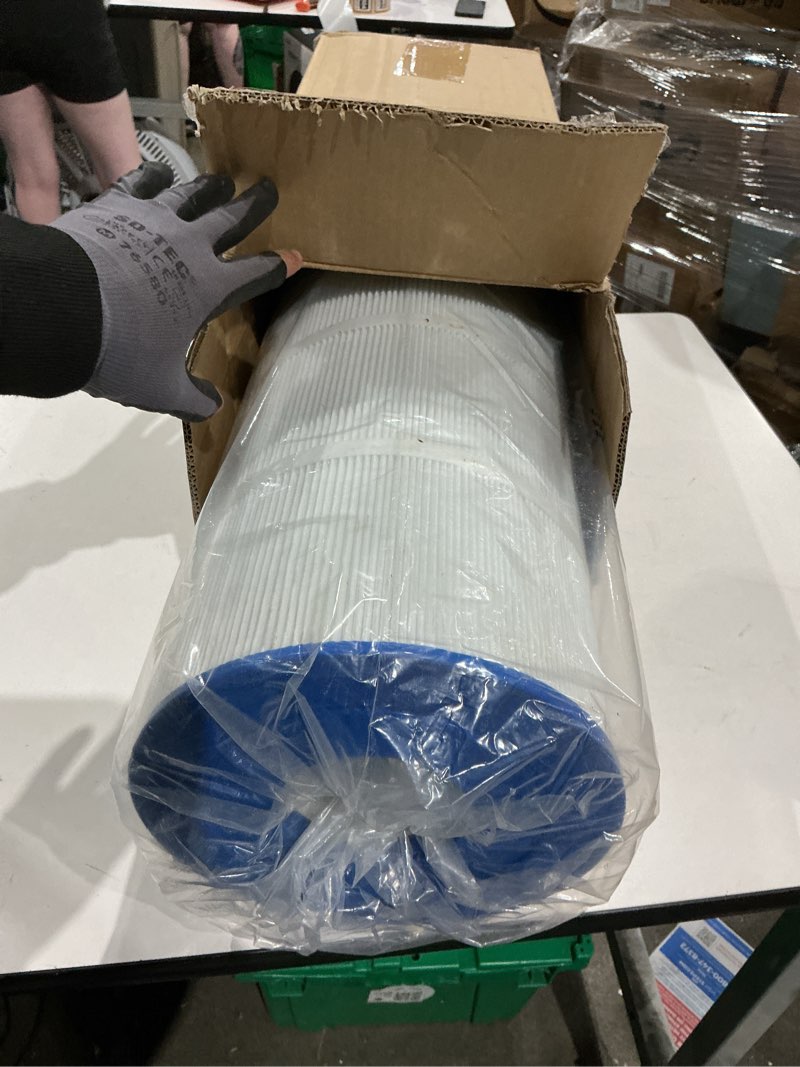 Condition photo showing As Is for pool filter cartridge, 5oz trilobal heavy-duty fabric, ultra series, compatible with hayward swimclear c150s, replacement for cx150xre cs150e pa150s, 150 sq. ft. (10.1" dia)