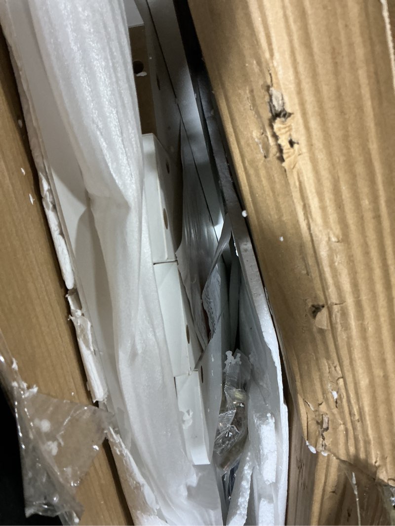 Condition photo showing Good Condition for set of 2  washer dryer countertop only, 27.5\" x 27.5\" laundry room countertop for folding, washer and dryer countertop single with non-slip pads, easy install washer and dryer topper with edge rails white