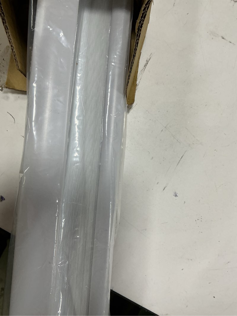 Condition photo showing Good Condition for dez furnishings cordless 1" light filtering pleated shade, fabric, 29" w x 48" h, white white 29"w x 48"h