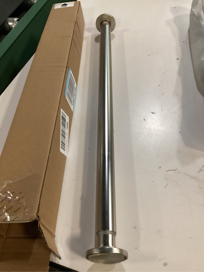 Condition photo showing Good Condition for ivilon tension curtain rod - spring tension rod for windows or shower, 24 to 36 inch. satin nickel 24" to 36" satin nickel