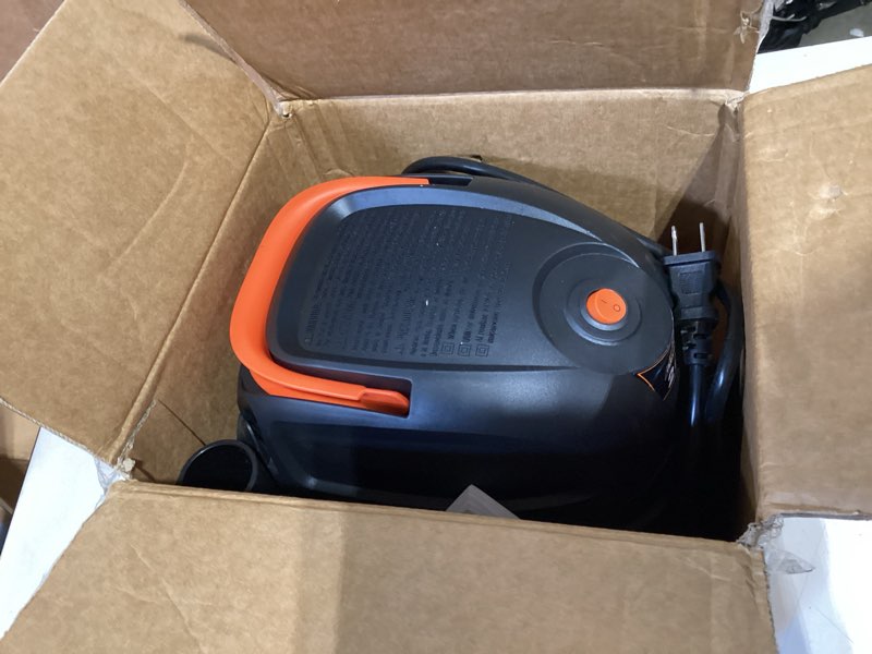 Condition photo showing As Is for armor all® aa155 1.5-gallon 2 peak hp portable wet/dry vacuum, orange 1.5 gal vac
