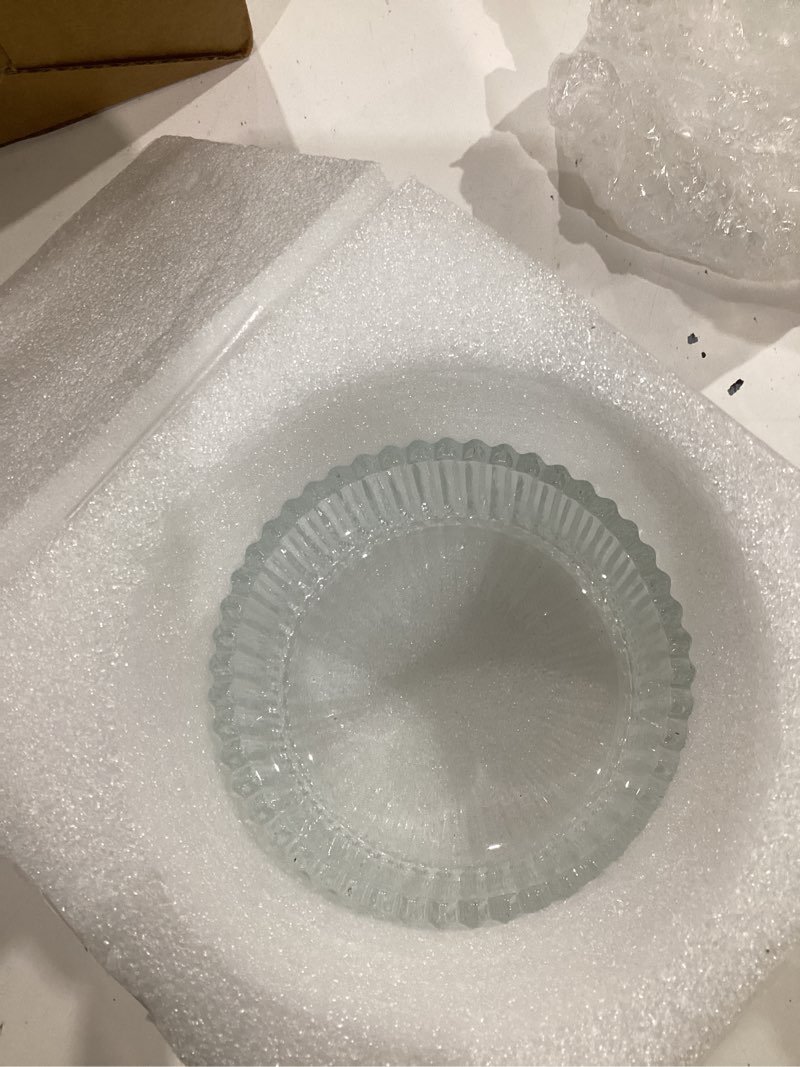 Condition photo showing Good Condition for tioncy 3 pcs large body powder puff and container valentine's day gift powder container with puff crystal case soft washable reusable velour face body glitter wet dry makeup (classic,clear) classic clear