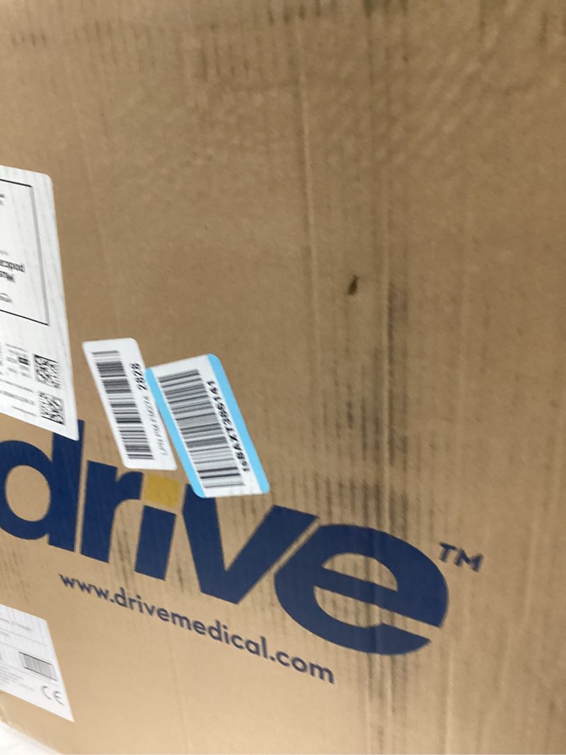 Condition photo showing New/Like New for Drive Medical 2-in-1 Raised Toilet Seat with Removable Padded Arms - Elevated Bathroom Safety Support - Secure Locking Attachment - Easy Height Assistance - Durable Plastic Construction Standard