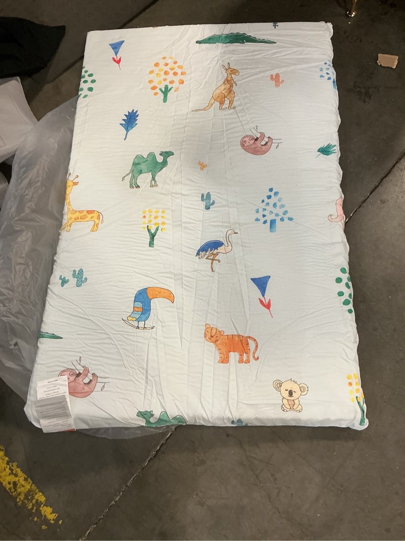 Baberooklin Pack and Play Mattress with jungle theme