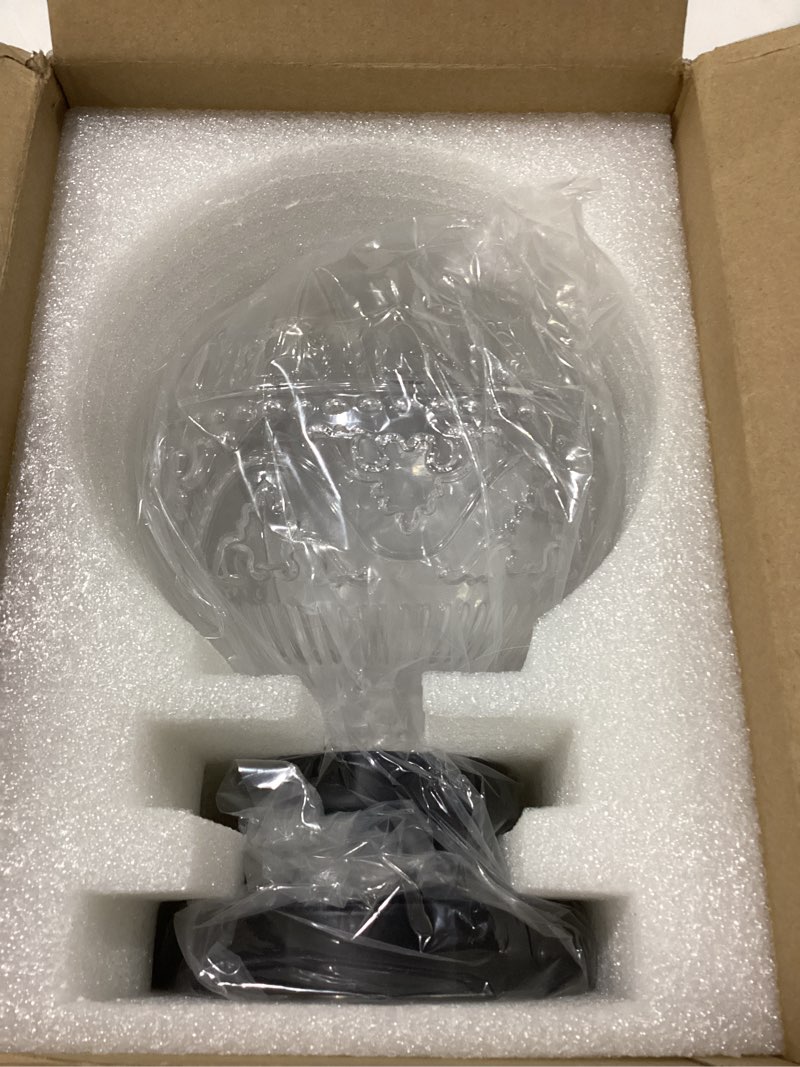 Condition photo showing New/Like New for semi flush mount ceiling light fixtures, vintage globe glass ceiling light fixture, antique small black hallway light fixtures for bedroom, closet, entryway, bathroom, kitchen black clear glass shade