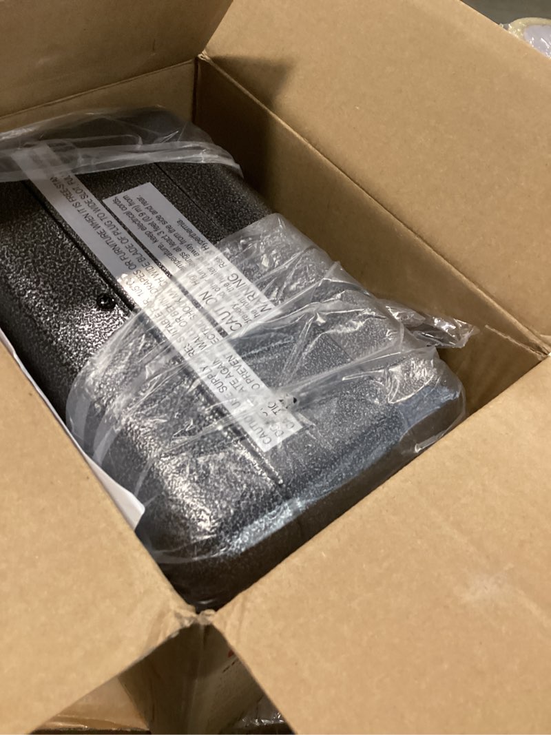 Condition photo showing Good Condition for Shinic Space Heater,1500W Milkhouse Heater with Thermostat, Stay Cool Durable Metal Housing, Overheat protection, 3-Prong Plug, Tip-Over Auto Shut Off, Utility Heater for Garage, Bedroom, Greenhouse Grey