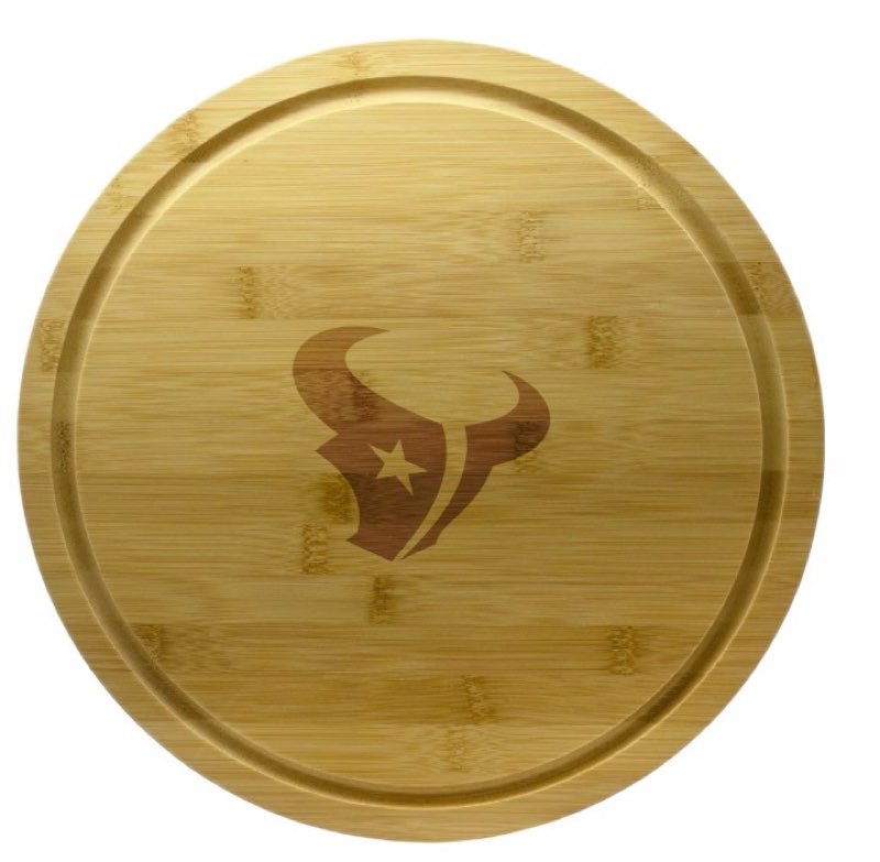 The Memory Company Officially Licensed NFL - Houston Texans 13" Team Bamboo Lazy Susan