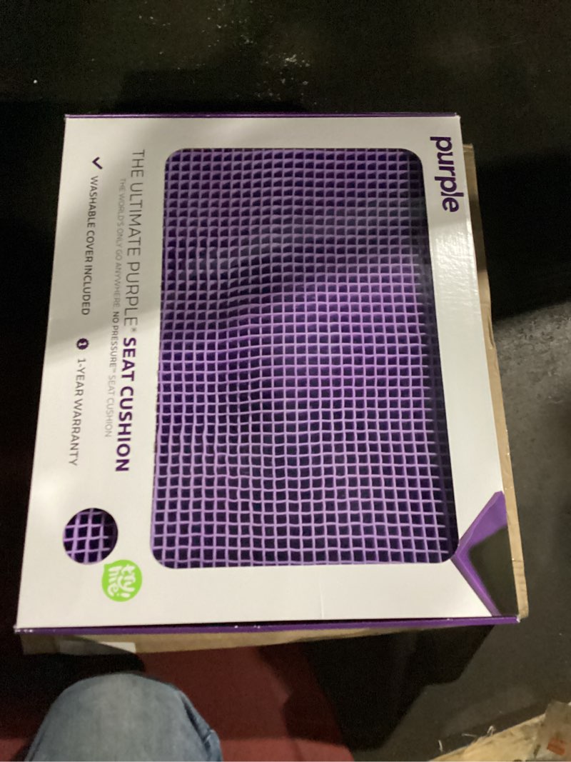 Condition photo showing New/Like New for Purple Ultimate Seat Cushion | Pressure Reducing Grid Designed for Ultimate Comfort | Designed for Gaming | Made in The USA