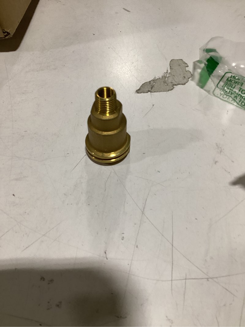 Condition photo showing New/Like New for Solid Brass Propane Gas Adapter, QCC1 Fitting 1/2 Inch Male Threaded Connector for BBQ Grills, Gas Stoves, and Outdoor Cooking