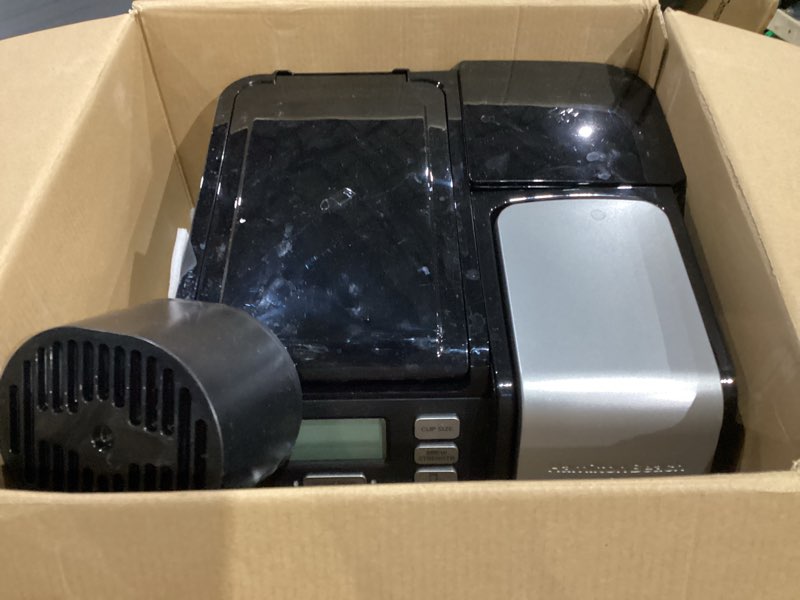 Condition photo showing As Is for Hamilton Beach FlexBrew Trio 2-Way Coffee Maker, Compatible with K-Cup Pods or Grounds, Combo, Single Serve & Full 12c Pot, Black - Fast Brewing (49902)