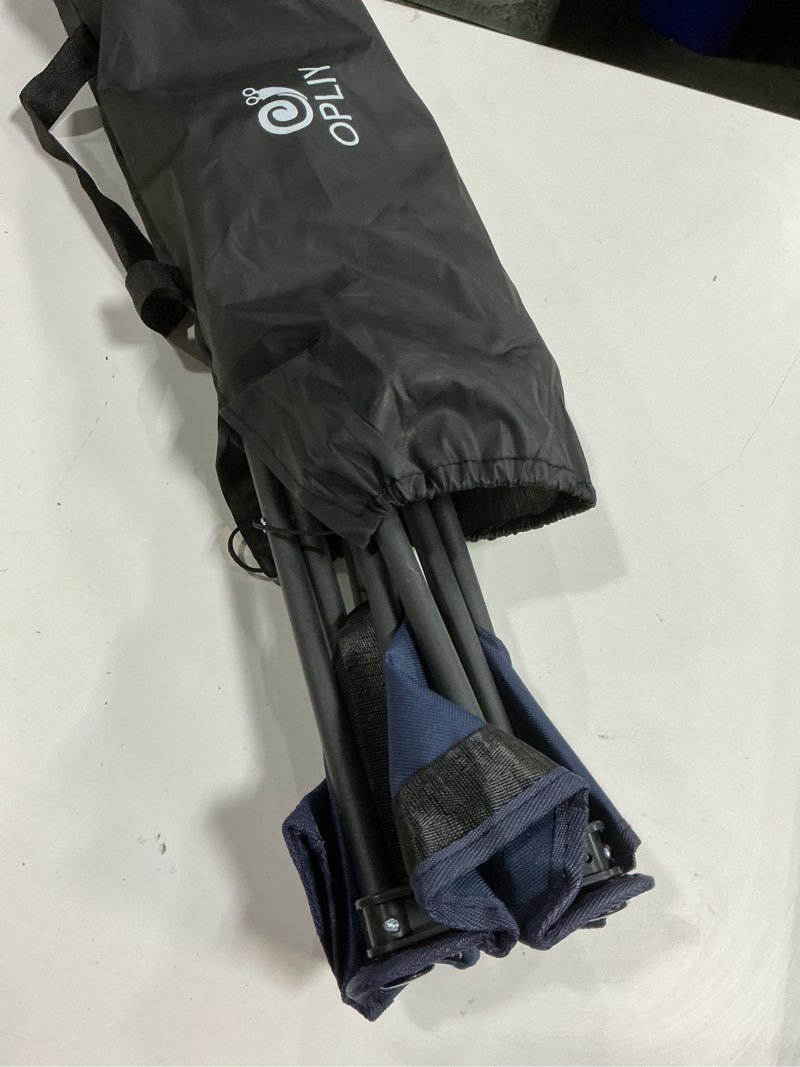 Opliy Camping Stool 2 Pack,13.5 Inch Portable Folding Stool for Outdoor Gardening and Beach Hiking Fishing,Foot Stool with Carry Bag (Blue)