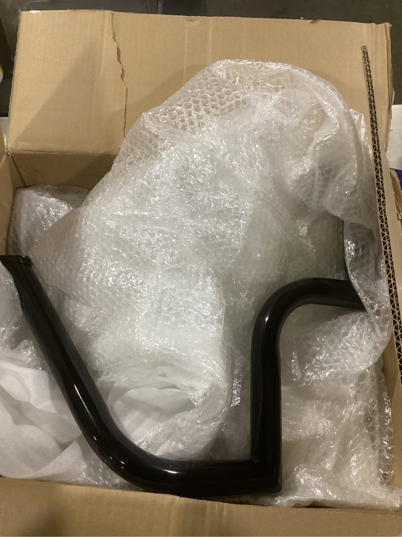 Condition photo showing As Is for (similar to)wsays crash bar front engine guard highway bar compatible with harley touring street glide electra road glide road king and trike 2009-2023 without lower fairing, gloss black mustache sharp angle sharp#2 gloss black