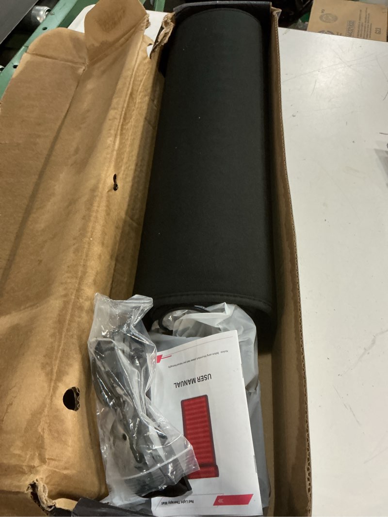 Condition photo showing Good Condition for Infrared Red Light Therapy, Red Light Therapy Mat with Neck Support, 660nm&850nm NIR Deep Wavelength Blanket Pad for Back Belly Knee Shoulder HIPS Body Pain Relief