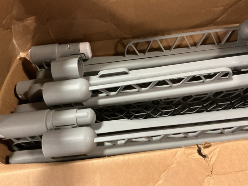 Condition photo showing item condition for Evenflo Versatile Play Space Adjustable Play Area, Plastic, 8-Panel (Cool Gray)