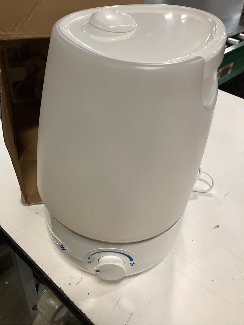 Condition photo showing As Is for vicks 1 gallon filter free cool mist humidifier, 400 sq ft, white, vul545