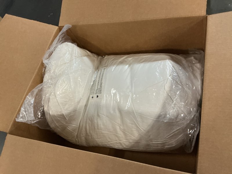 Condition photo showing Good Condition for Wedge Pillow – Down Alternate Back Pillow with Removable Cover for Easy Cleaning – for Reading, Acid Reflux, and More by Lavish Home (White)