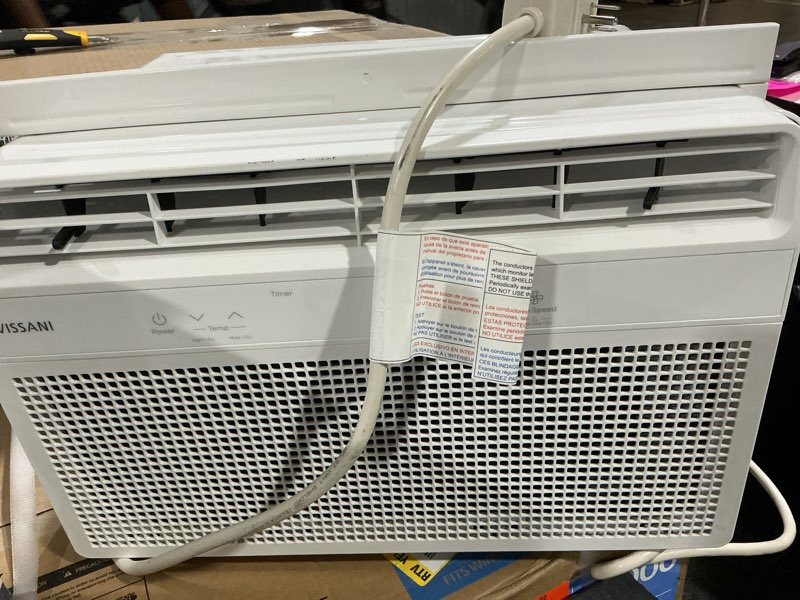 Condition photo showing Good Condition for 6,000 btu 115-volt window air conditioner cools 250 sq. ft. with remote, dehumidifier, and wi-fi enabled