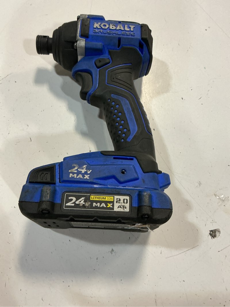 Condition photo showing As Is for kobalt 24-volt variable speed brushless 3/8-in drive cordless impact wrench (battery not