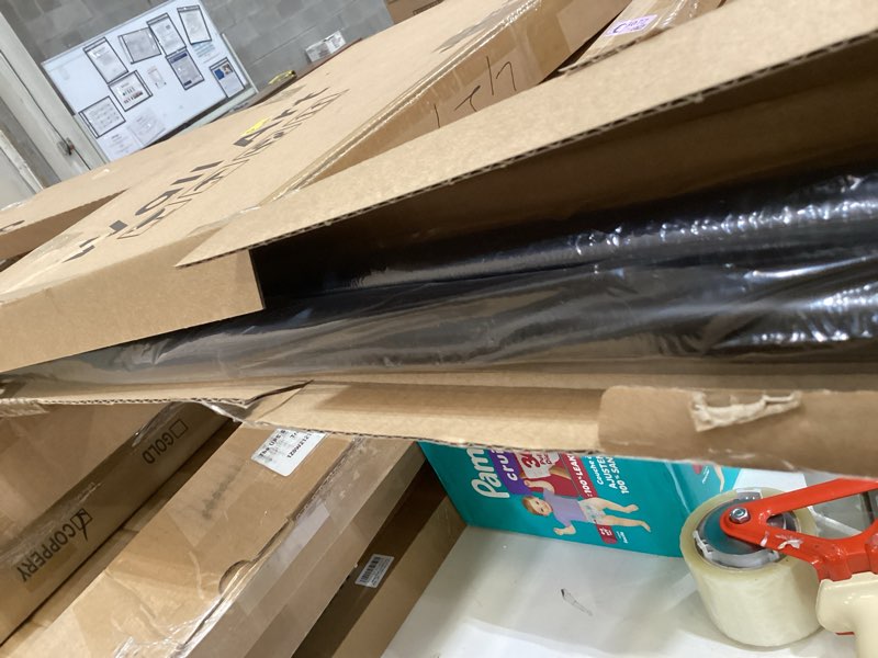 Condition photo showing Good Condition for ivilon curtain rods for windows - diamond knurled end cap, 1 inch diameter, telescoping adjustable curtain rod, 72 to 144 inches. color black 72 to 144 inches black