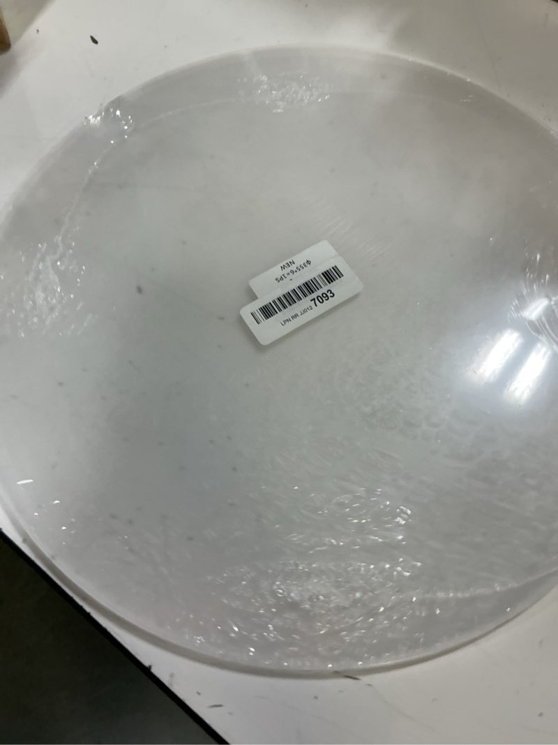 Condition photo showing New/Like New for 1 pieces 1/4" round plexiglass sheet, 14 inch diameter clear acrylic circle, round cake disk acrylic sheet, plexiglass table top, round acrylic backdrop
