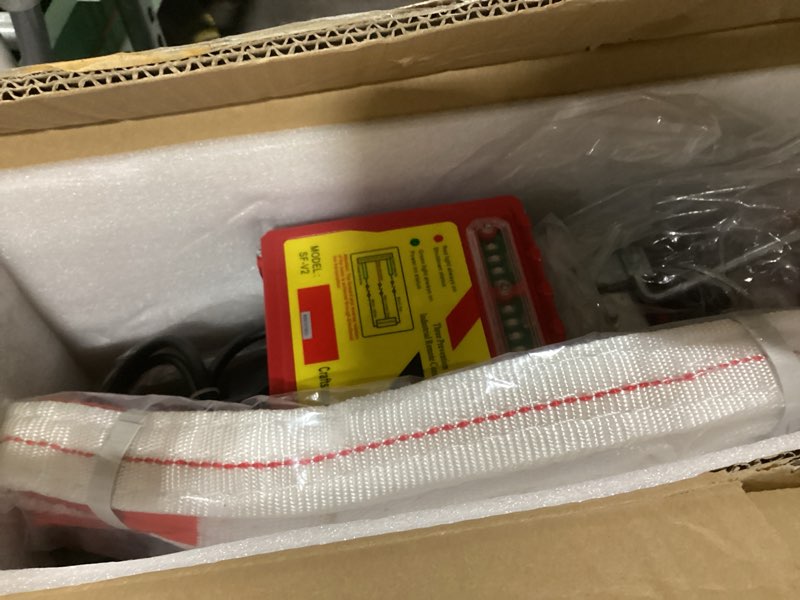 Condition photo showing Good Condition for Electric Hoist 2 in 1-440lbs Electric Hoist Winch with 98ft Wireless Control&Wired Remote Control,110v Electric Hoist 59ft/29.5ft Lifting Height for Garage Warehouse Factory,Single/Double Slings 440lbs 2 in 1 Electric Hoist