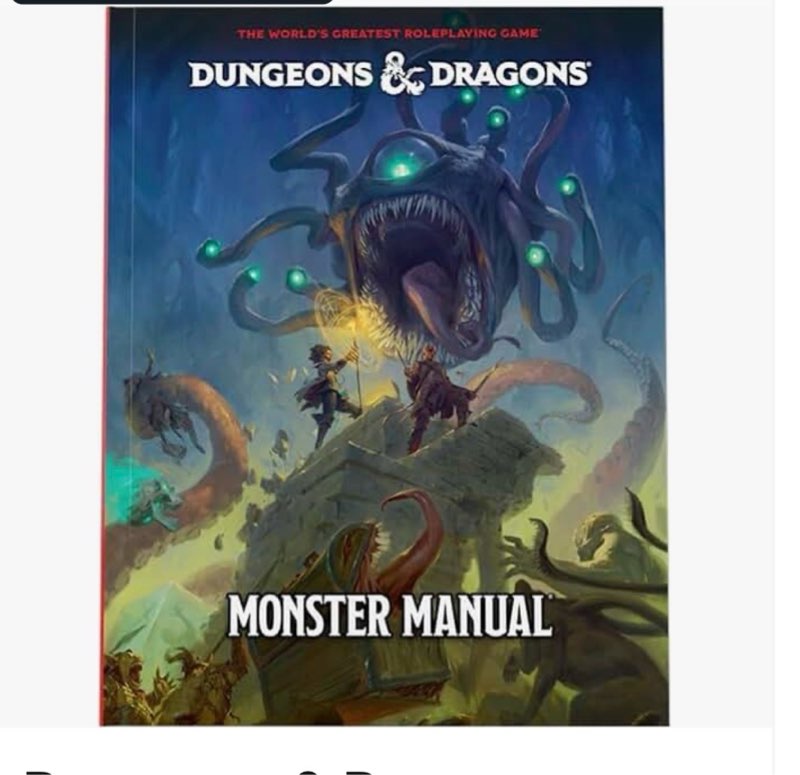 dungeons & dragons 2024 monster manual (d&d core rulebook)