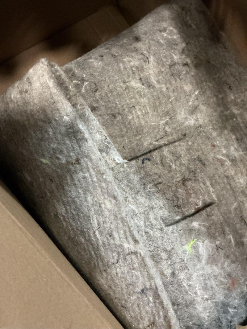 Condition photo showing As Is for mohawk home felt rug pad 8' x 10' - 1/4 inch thick cushion for area rugs, protective underlay for hardwood floors, comfort and insulation – felt only pad 1/4 inch ultra premium all surface 8' x 10' (rectangular)