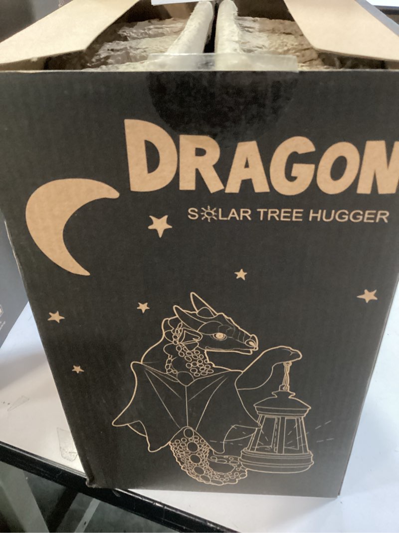 Condition photo showing New/Like New for Solar Garden Decor Dragon Tree Hugger Garden Statues Lawn Ornaments for Outside Balcony Yard Whimsical Art Outdoor,Medieval Fantasy Halloween Decor