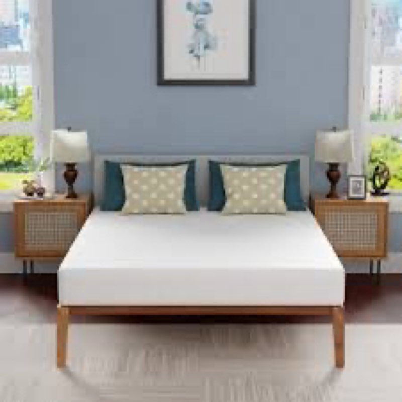 fdw | 8 inch queen mattress | medium firm | gel memory foam mattress | white | bed in a box, certipu