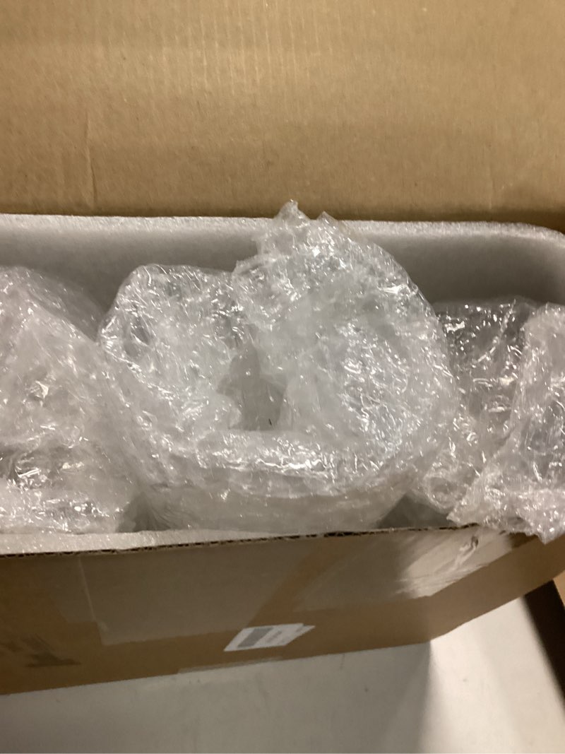 Condition photo showing New/Like New for aceorbit 6 pack 3.74" tall candle holder glass votive holders with peg silicone bases glass candle cups for tealights, led candles religious ceremonies for weddings home church holiday decorations