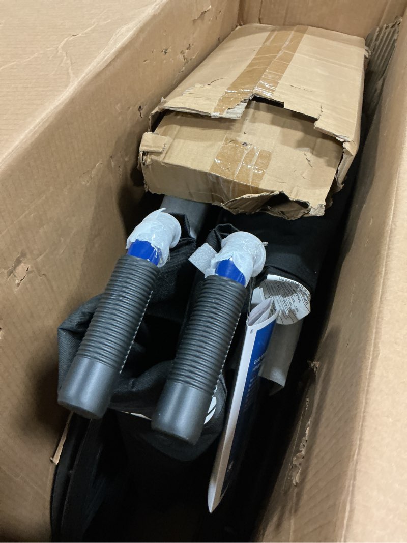 Condition photo showing Good Condition for Drive Medical Blue Streak Lightweight Wheelchair with Swing-Away Footrests and Flip-Back Arms, Portable Folding Wheelchair for Adults and Seniors, 18 Inch Seat