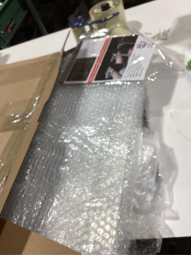 Condition photo showing As Is for 3mm clear acrylic display case, self-assemble showcase for labububu mokokoo collectibles, action figures, fiw, dolls- alternative glass box for commemorative gifts (10*8*18inch,25*20*45cm) 10x8x18inch,25x20x45cm